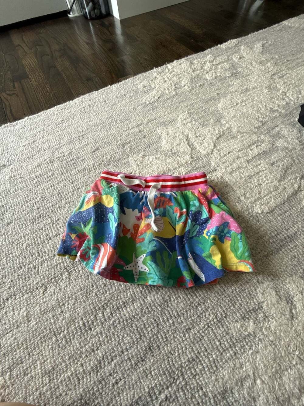 Mini Boden Skort Size 4-5Y Multicolor Ocean Animal Print